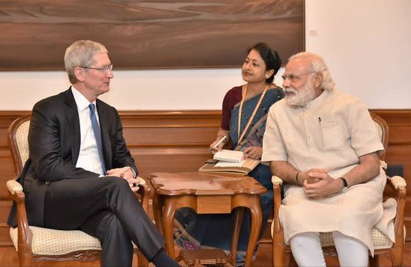Apple CEO With Prime Minister
