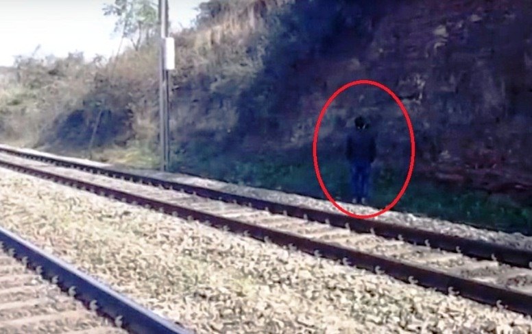 Ghost Caught at Haunted Railway Line