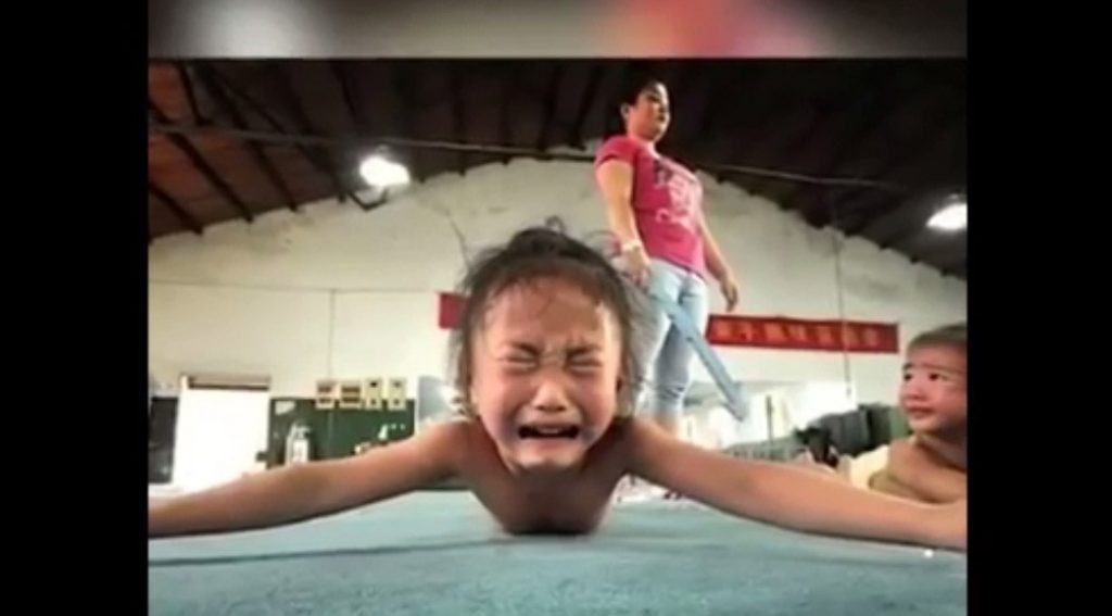 China brutally trains children
