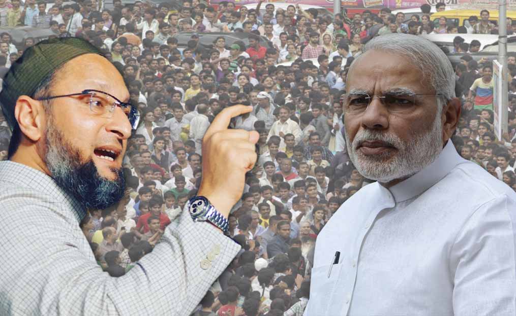 pm modi is a comedian said by owaisi