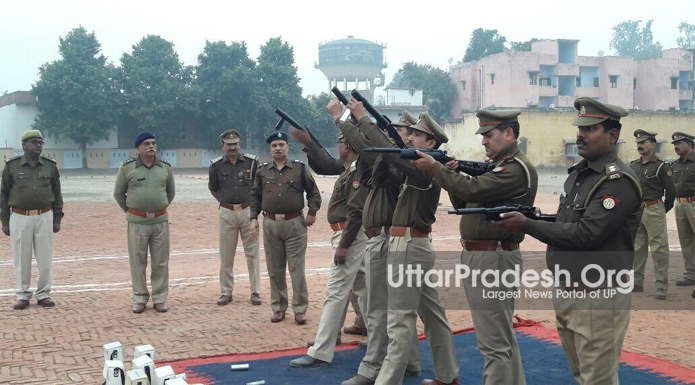 riot control training bhadohi Police