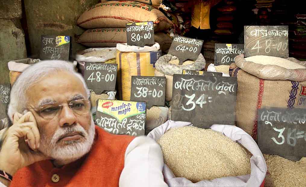the prices of gains and pulses has become high in varanasi