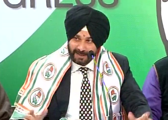 Navjod singh siddhoo first pc after joining congress