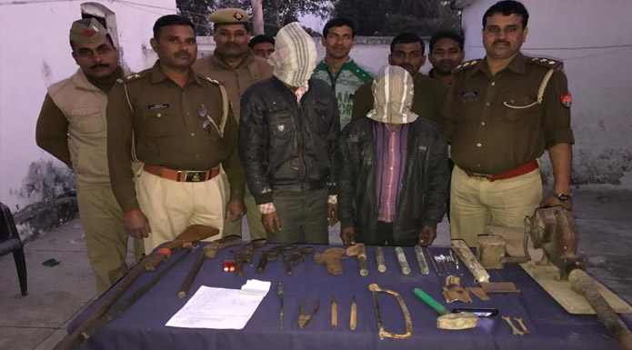illegal weapons factory busted in bahraich