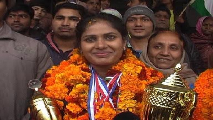 Nidhi goldmedalist in Powerlifting Championships