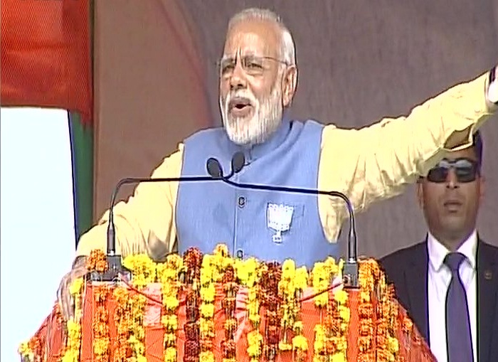 PM Modi addressed aligarh rally