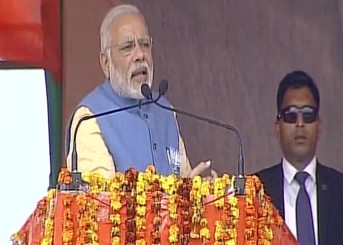 PM Modi addressed aligarh rally