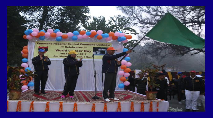cancer awareness walk organised Central Command lucknow