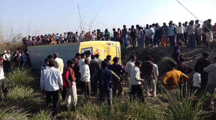 bus accident in kanpur