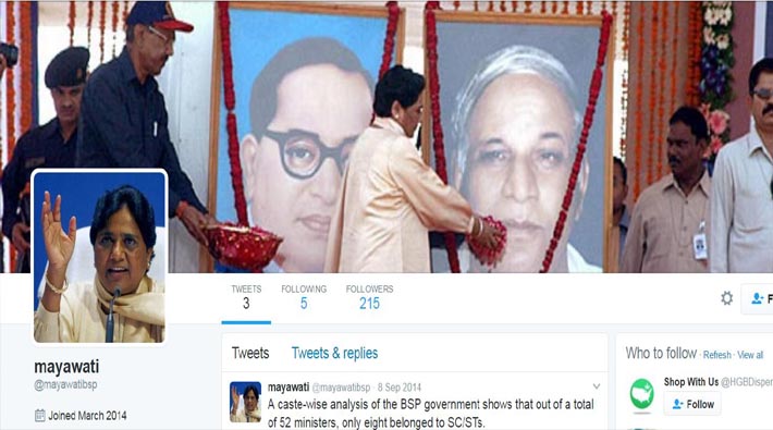 Mayawati's fake twitter handle