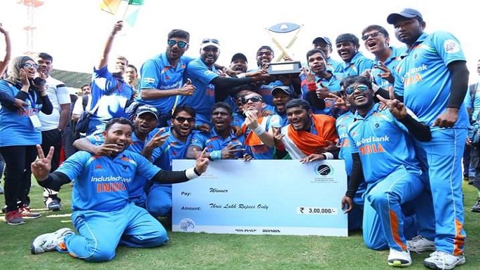 indian blind cricket team met narendra modi