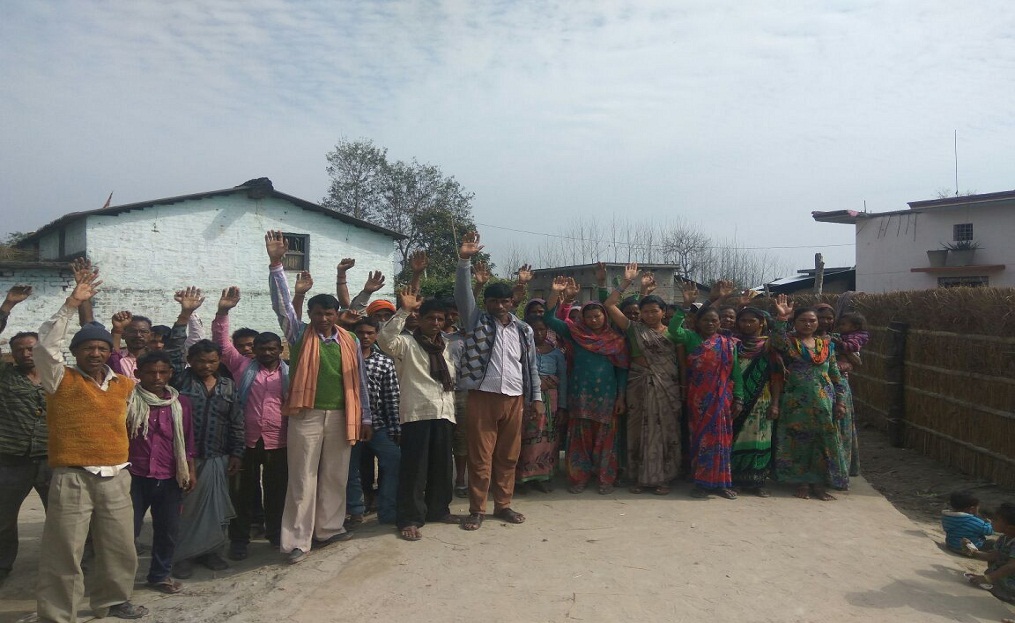 election boycott in bahraich tharuvapur village