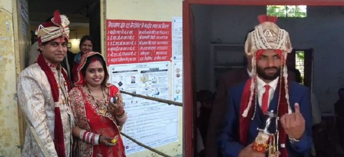 married couple reached polling booth
