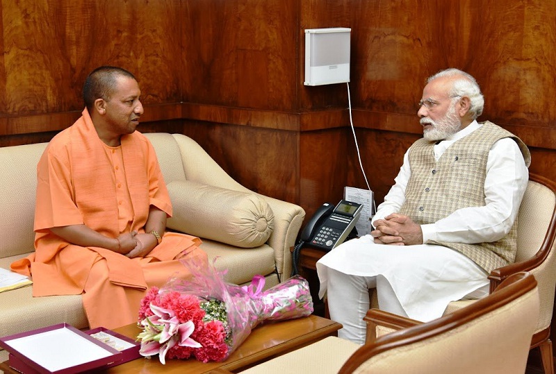 CM adityanath yogi meets PM modi
