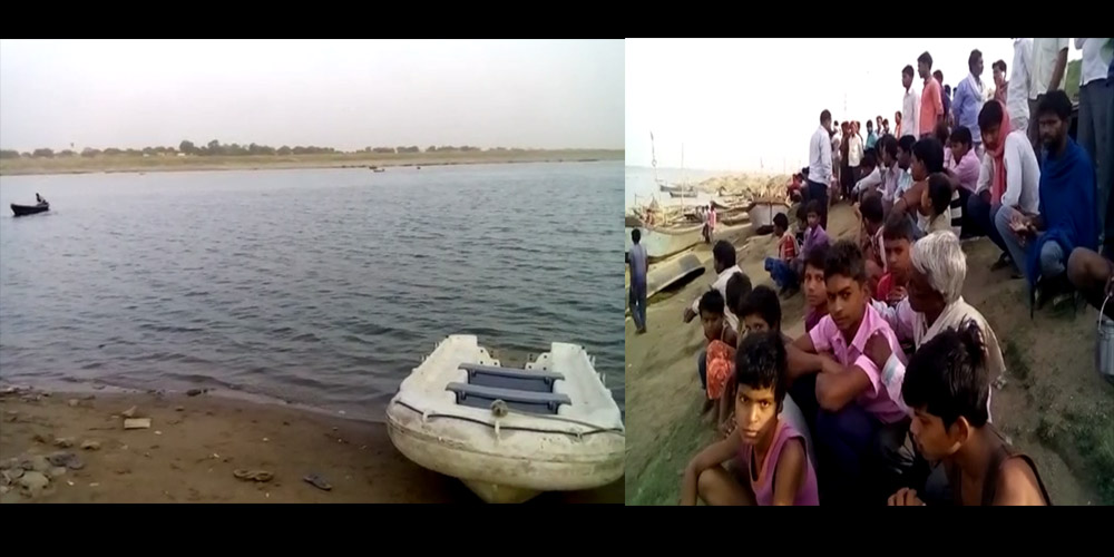 boat capsizes yamuna river allahabad