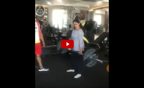 aparna yadav in gym