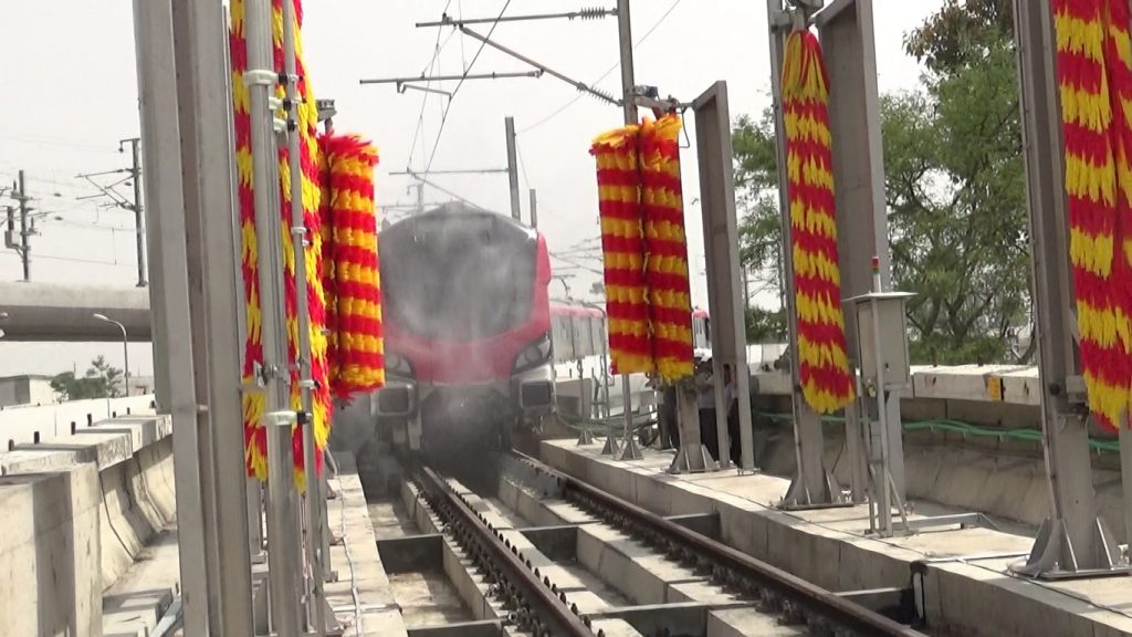 lmrc automatic train washing plant