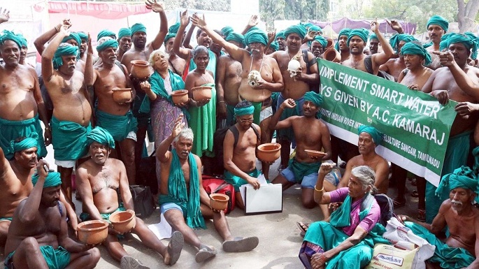 tamilnadu farmers protest