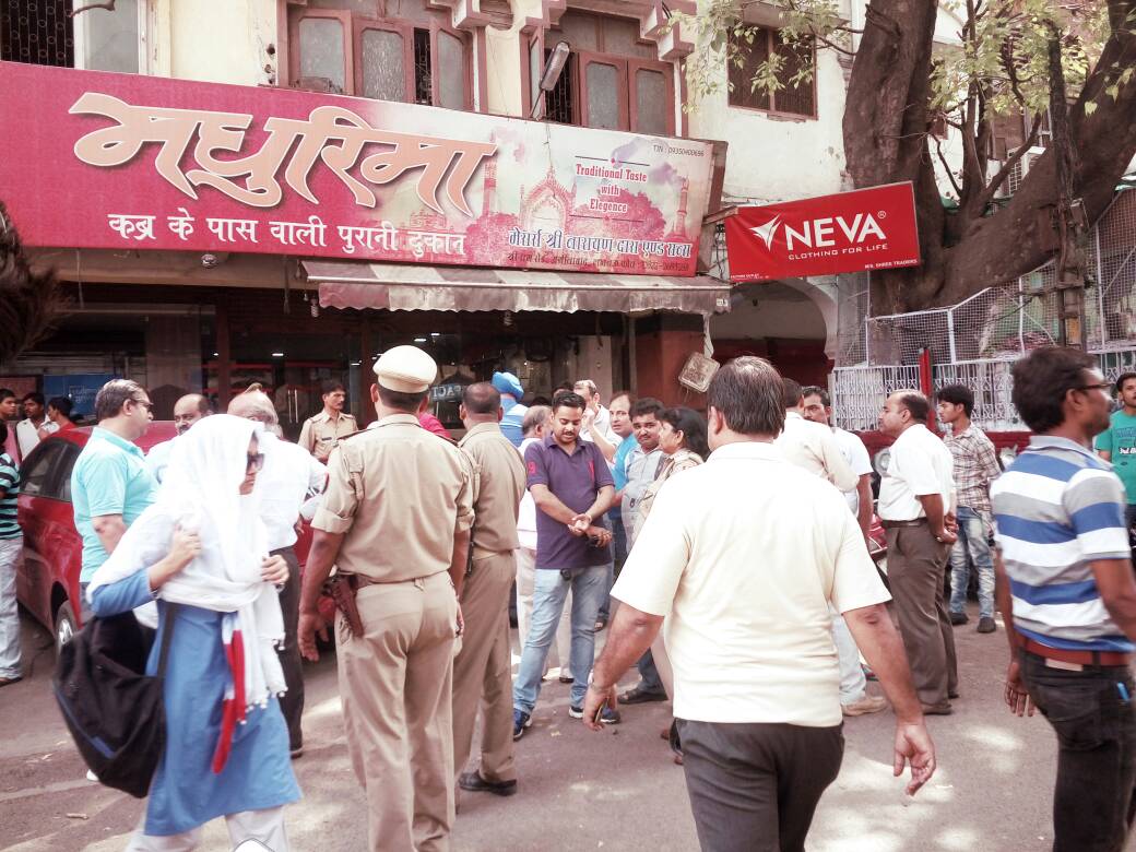 raids at madhurima sweets aminabad lucknow
