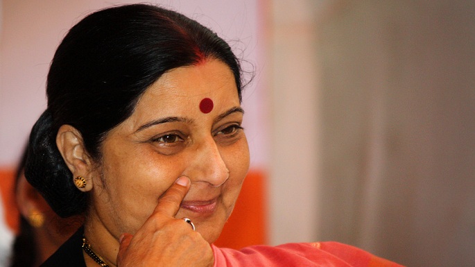 sushma swaraj assures pakistani citizen