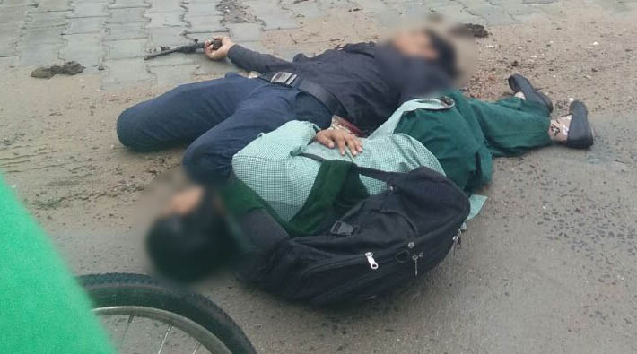 lover shot dead to school girl in etah