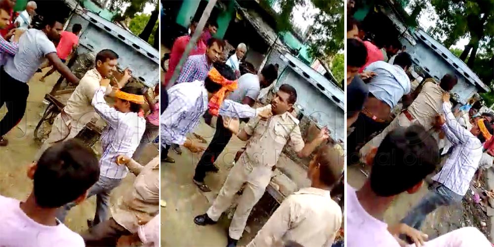 public beats to policeman in kanpur dehat