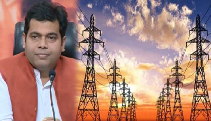 shrikant sharma meeting with officials of electricity department in aligarh