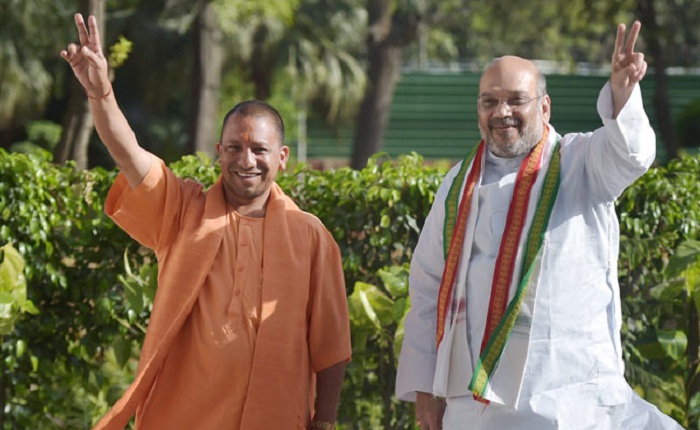 amit shah reaches lucknow