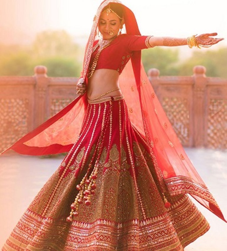 Flaunt your lehenga with a twist