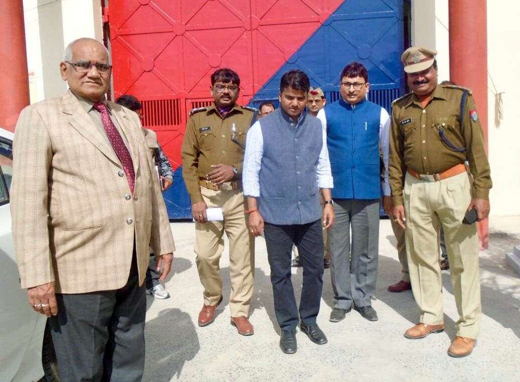 DM judge and officers joint inspection in District Jail Kaushambi
