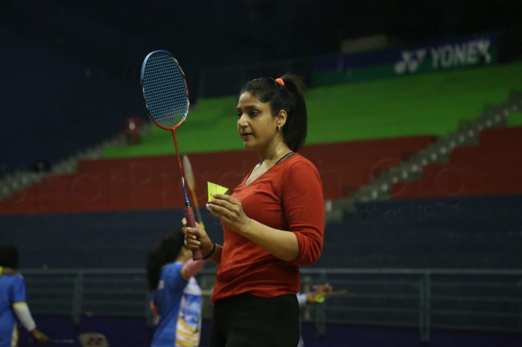 Womens Badminton Contest in BBD Lucknow