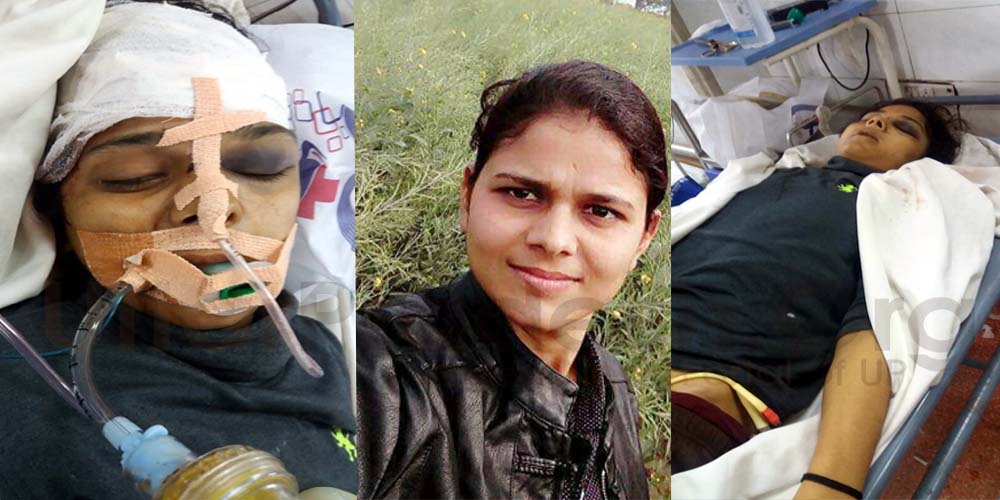 female cop arti yadav died in road accident magh mela sangam allahabad