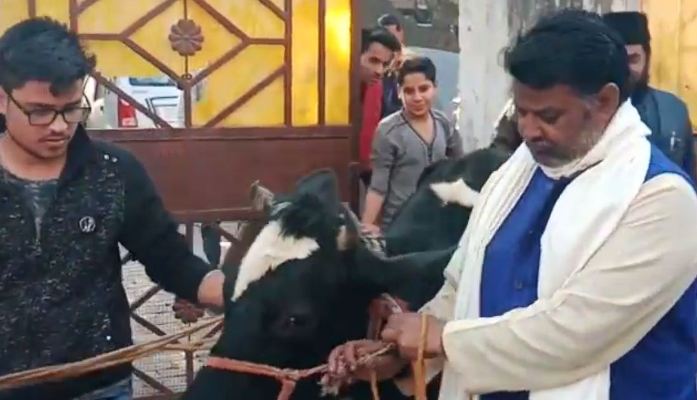 due to fear of gau rakshak prasad handed cow to police
