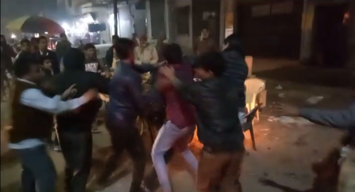 Drunk boys Beaten by crowd