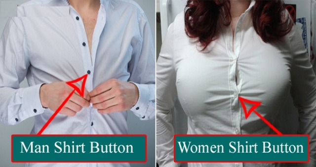 womens shirt button apparel on left-side