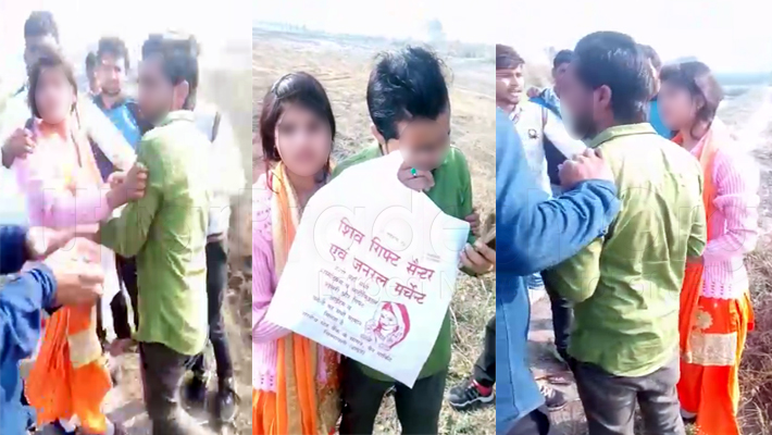 Hapur: girl molested and fiance beaten by goons video goes viral