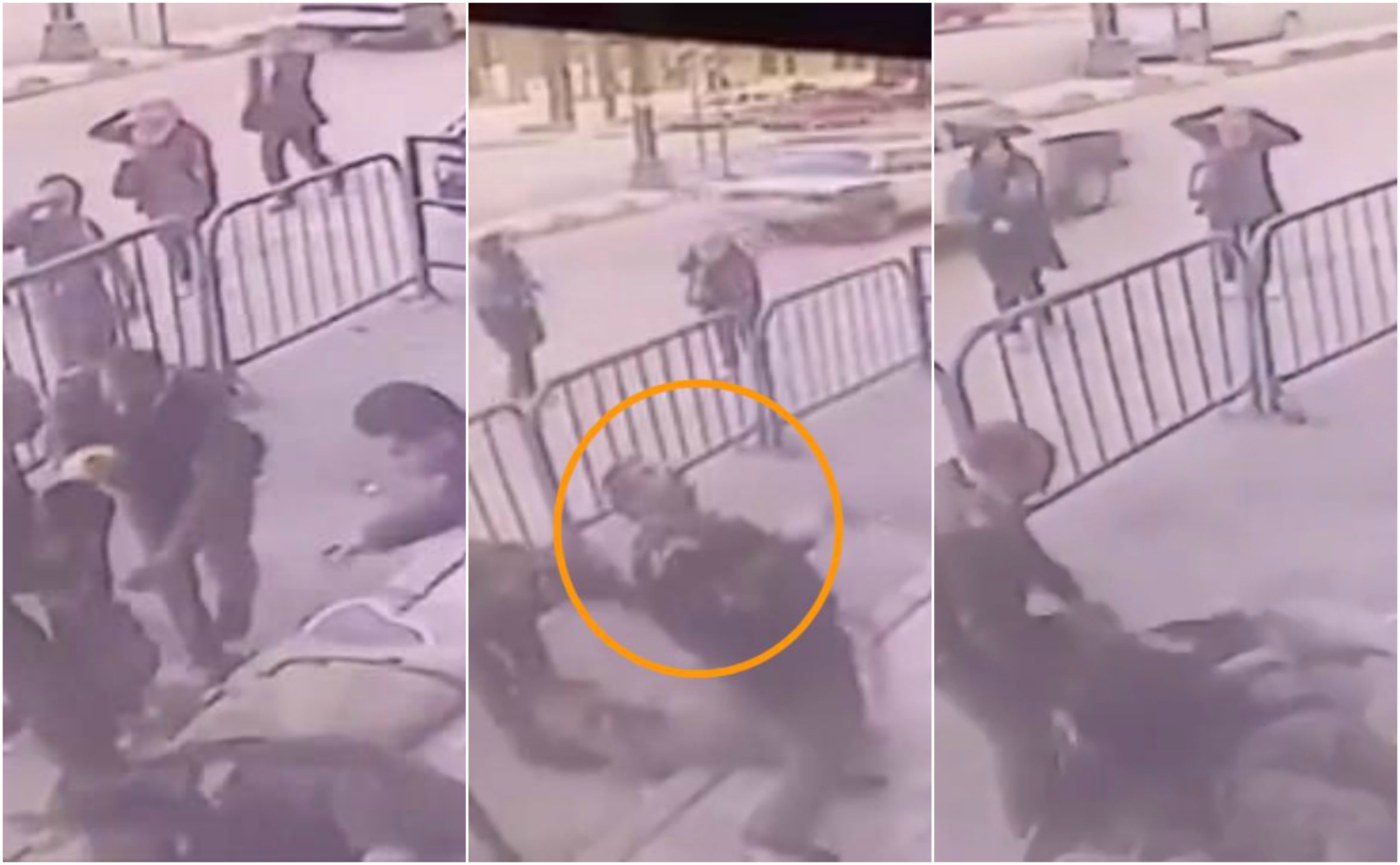 egypt policeman catches falling boy video