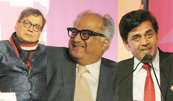 Ravi Kishan, Bonnie Kapoor and Subhash Ghai attended the film Bandhu session