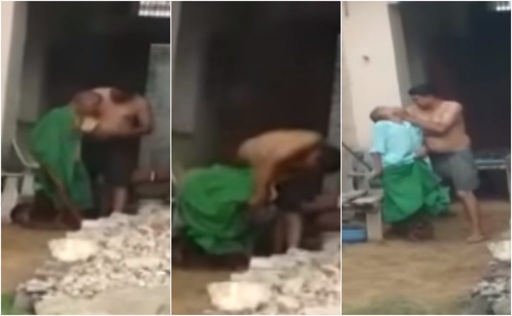 son beaten to mother rajasthan alwar video