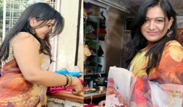 woman in sari pictures got viral