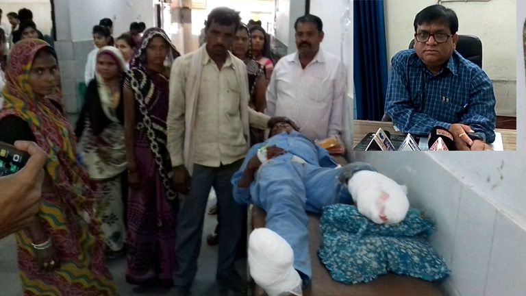 Jhansi Medical College doctors negligence: cut man leg and made pillow-1