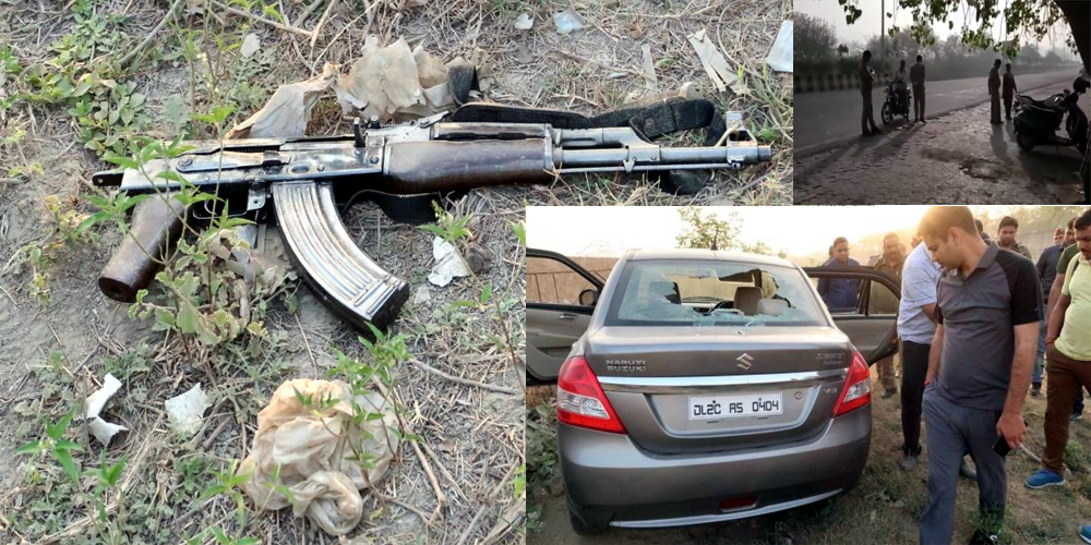 Encounter in Noida: wanted Shravan Chaudhay shot dead One AK 47 confiscated