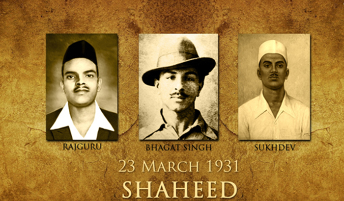 shaheed divas: india tribute to bhagat singh sukhdev and rajguru