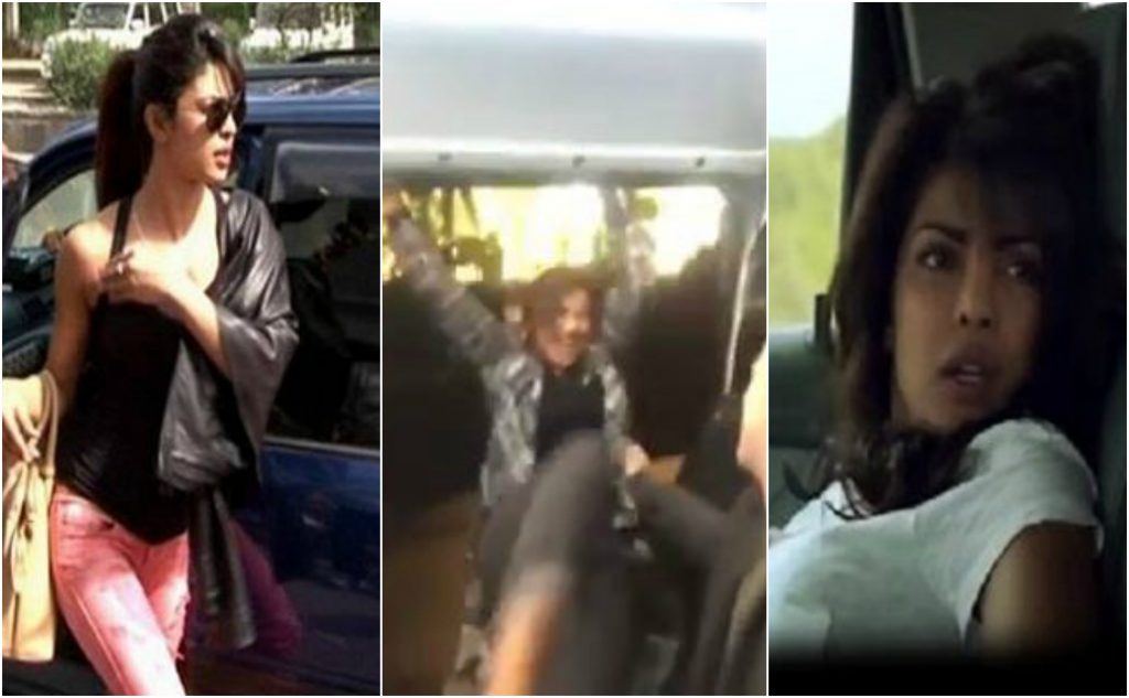 Priyanka Chopra Falls From Car