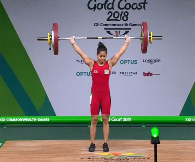 commonwealth-games-2018-sanjita-chanu-wins-2nd-gold-medal-for-india