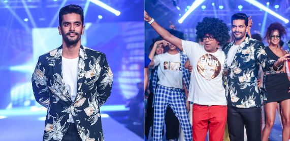 Angad Bedi went all funky as Showstopper For Designer Narendra Kumar