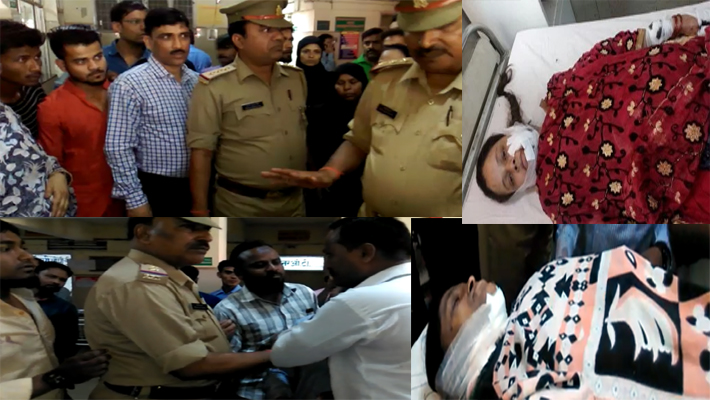 women brutally injured after killing Attack with knife in kaisarbagh