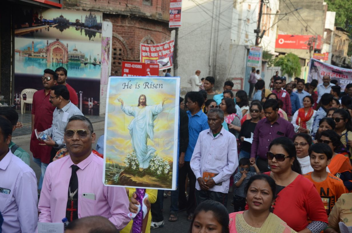 Easter Sunday 2018 juloos in lucknow-5