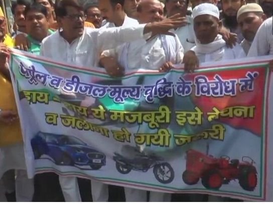 congress protest petrol diesel-price-hike nationwide