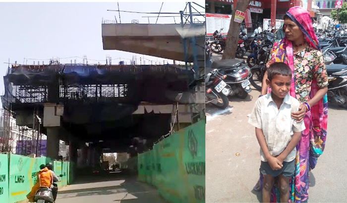 metro shuttering collapse 8 year old child injured in Lucknow
